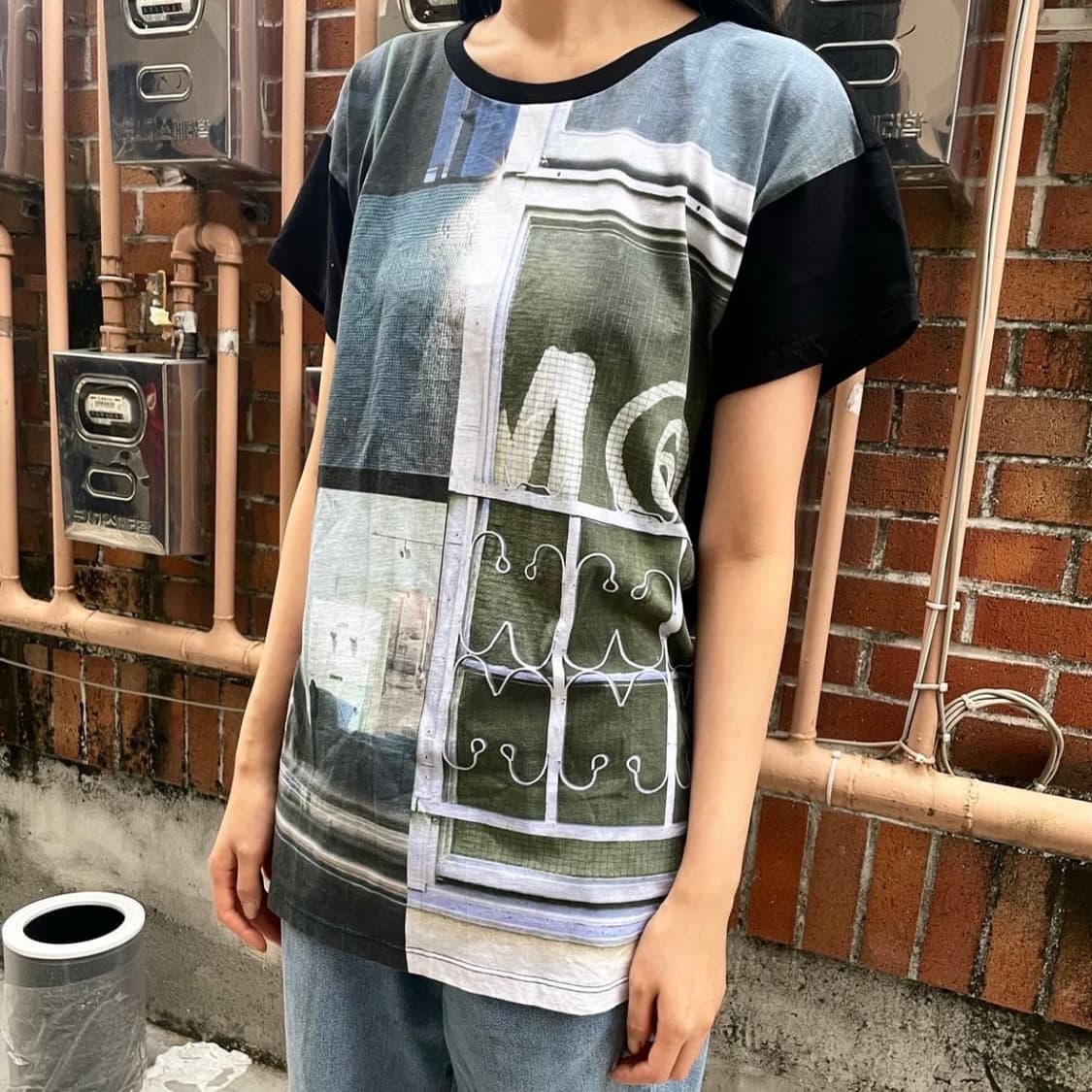 마르지엘라 mm6 프린팅 반팔 티셔츠 상품이미지1