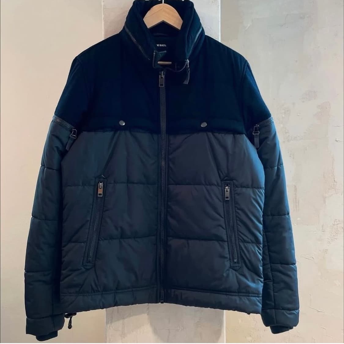 디젤 바이커 후드포켓 패딩자켓 상품이미지2