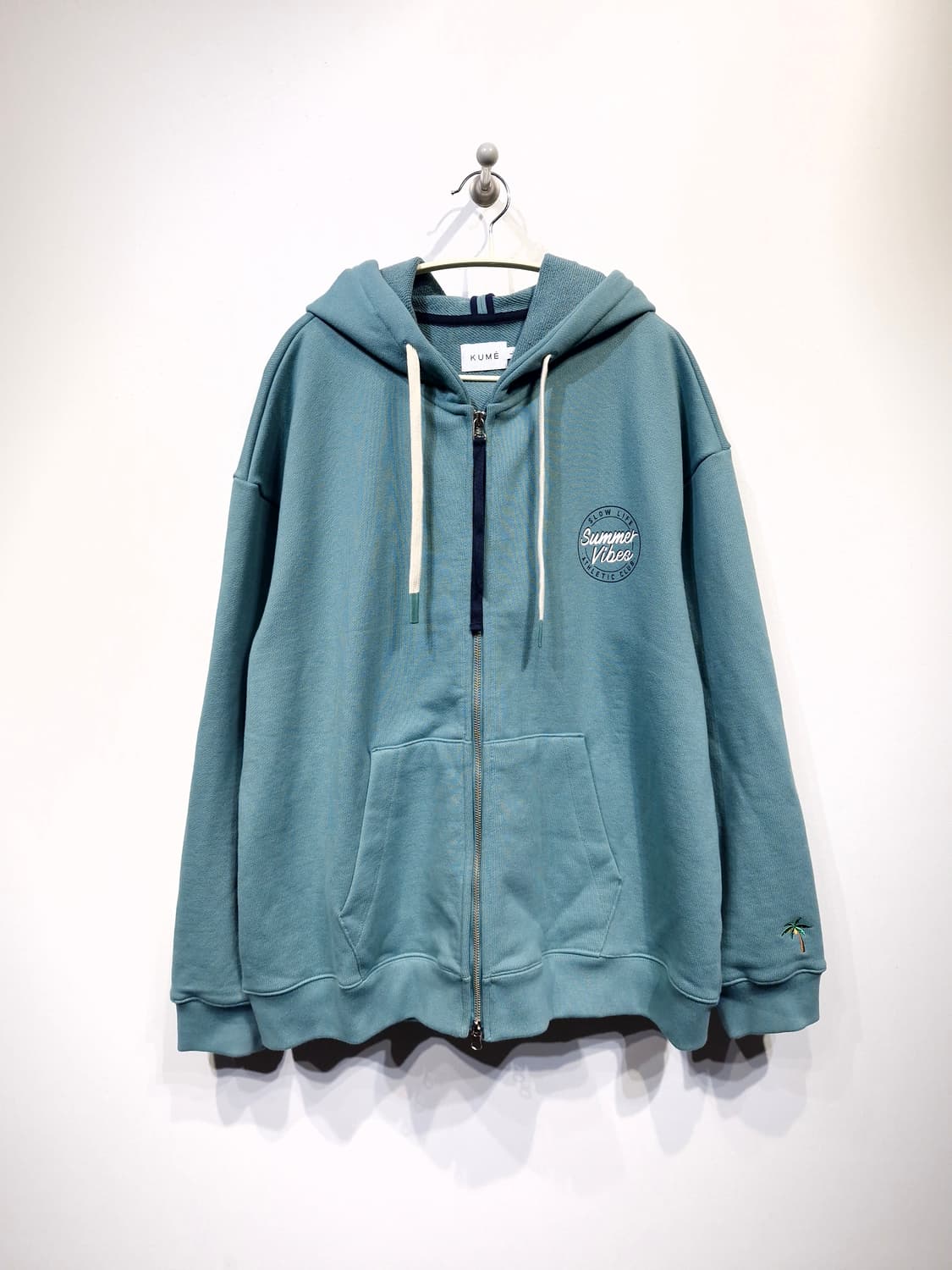 쿠메(KUME)오버사이즈 선샤인 후드 집업 자켓 상품이미지2