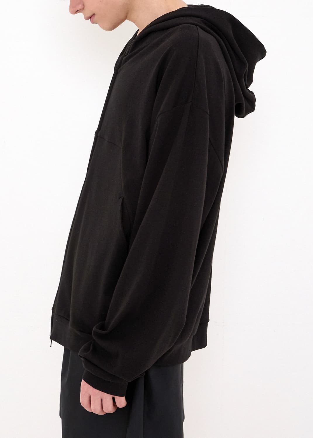261 LIGHTWEIGHT ZIP HOODIE (BLACK) 상품이미지5
