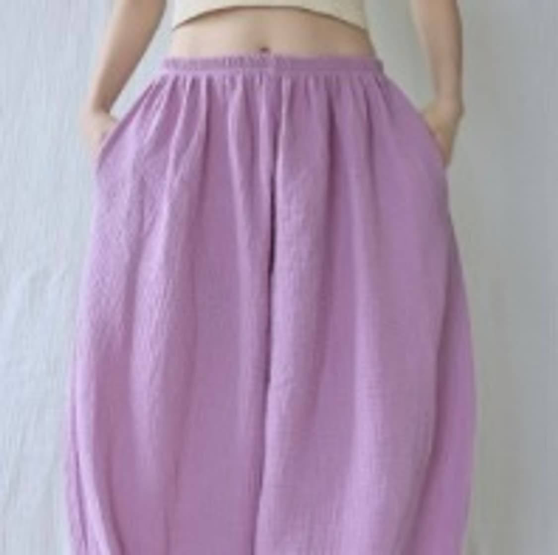 맑음복 보라 스님바지 상품이미지1