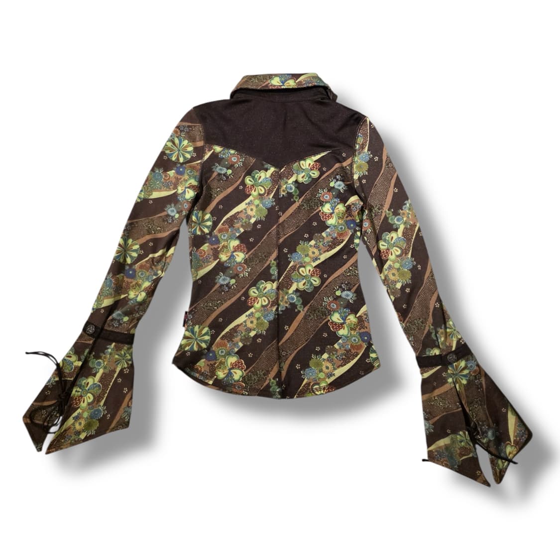 오즈온 에스닉 플라워 벨슬리브 셔츠 상품이미지7