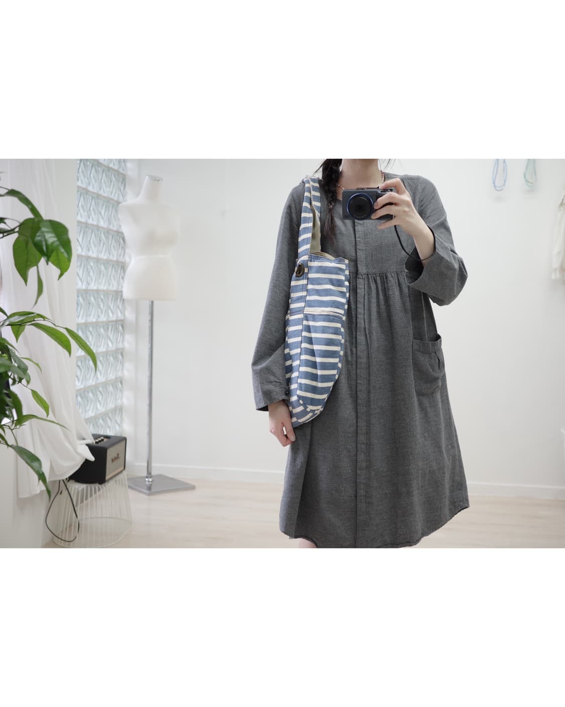 Stripe skyblue bag 상품이미지3