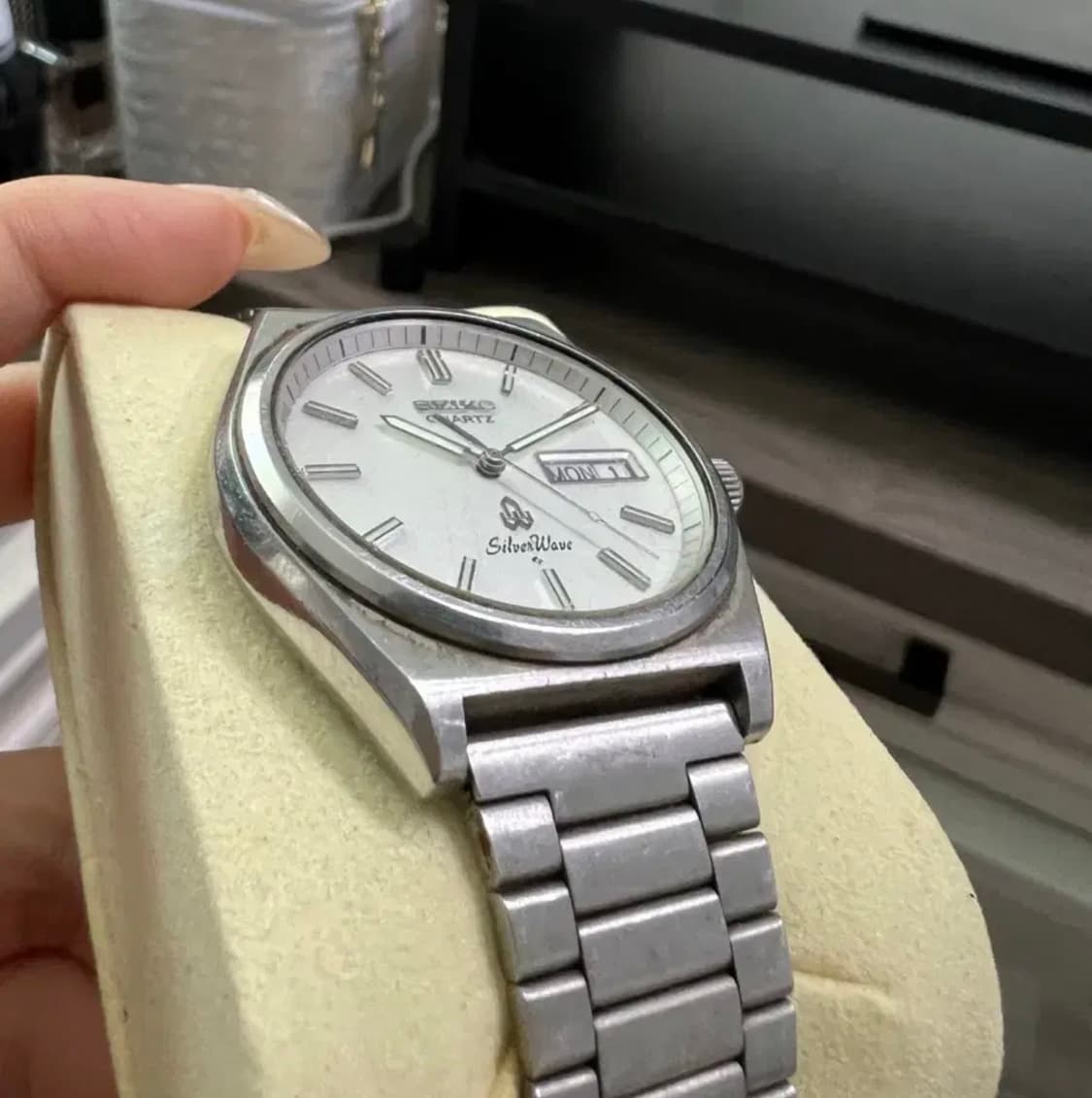 세이코 실버웨이브 쿼츠 시계 상품이미지3
