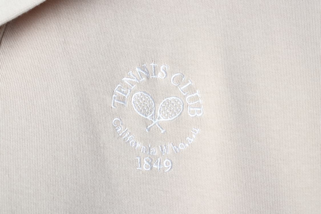 (L-XL) 후아유 반팔 카라 티셔츠 브이넥 베이지 Y2K-H32201 상품이미지5