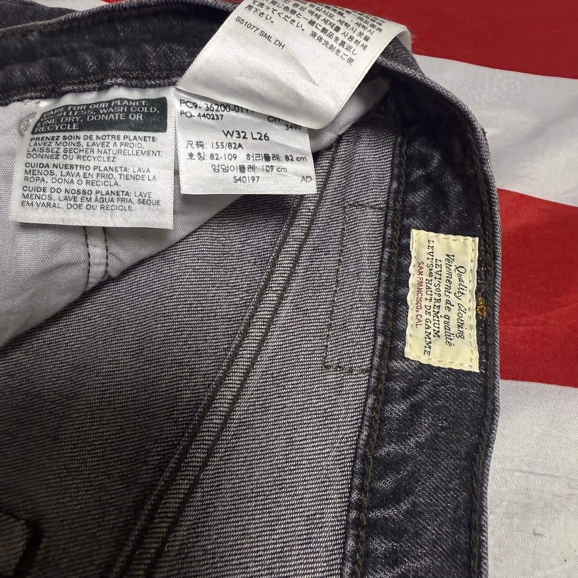 [32]Levi's 501  Black Vintage Denim - 10 상품이미지7