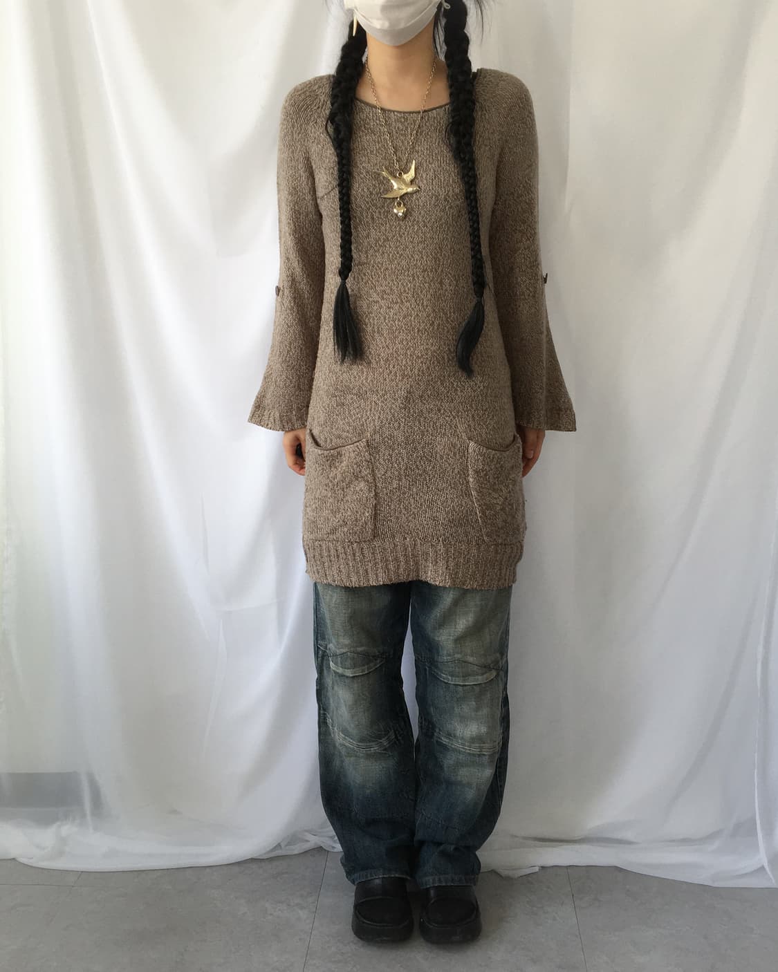 Knit long onepiece 상품이미지7