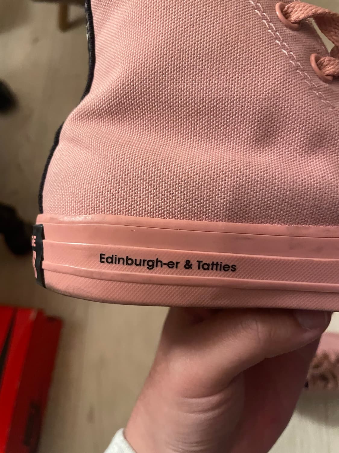 초희귀 빈티지 컨버스 척테일러 opi 올핑크  사이즈235 판매! 상품이미지3