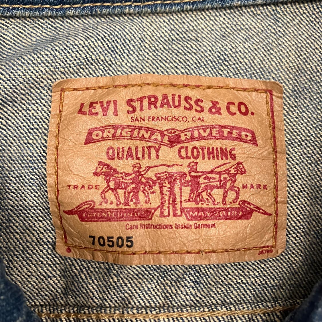 N18 리바이스 데님 청자켓 빈티지 70505 상품이미지3