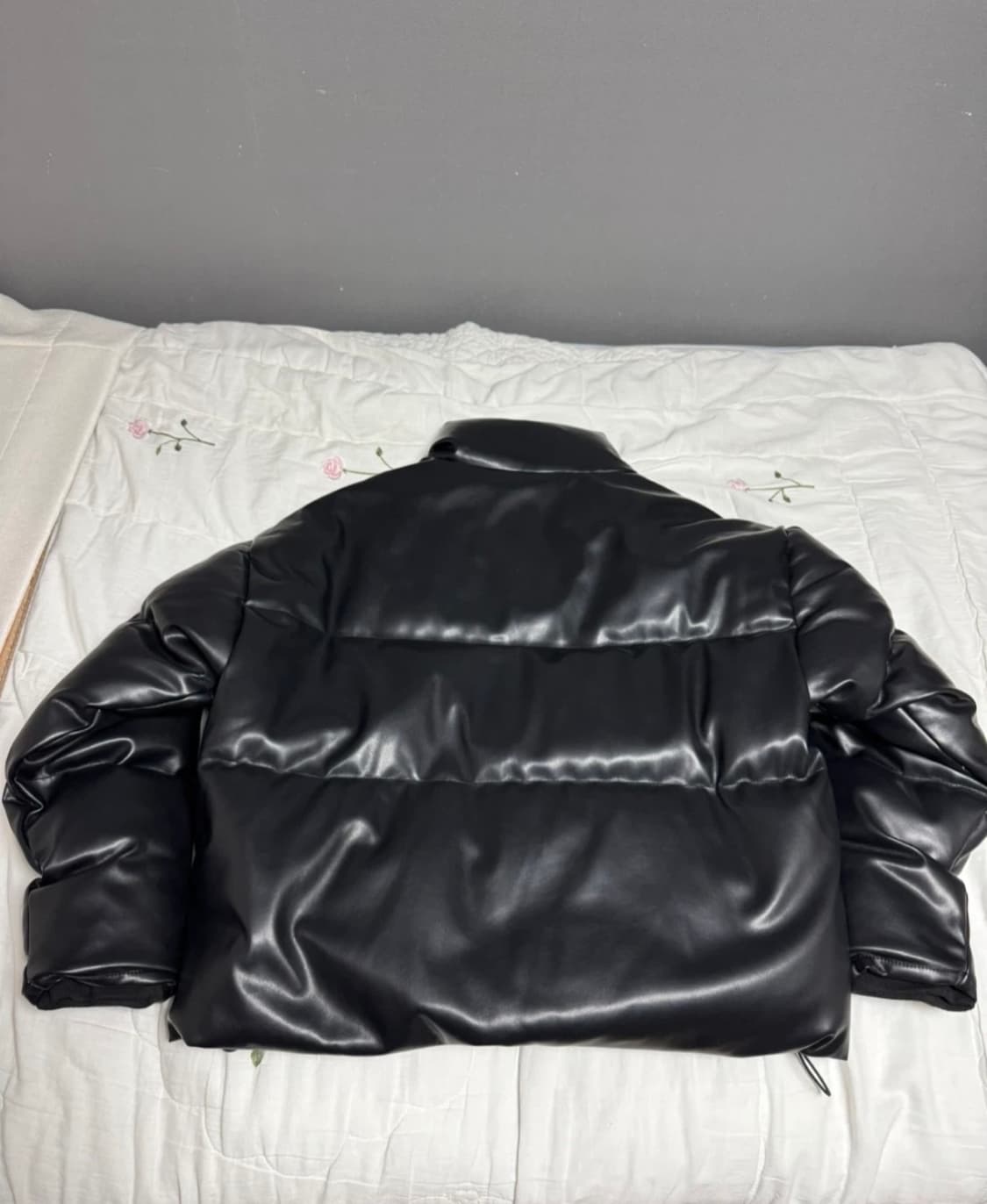 비건레더 숏 패딩(블랙) M  상품이미지2