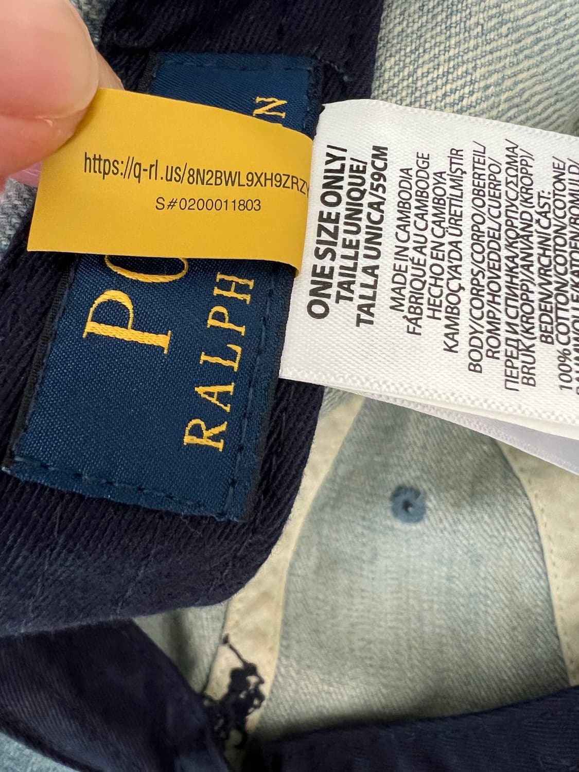 폴로 랄프로렌데님 볼캡 상품이미지4