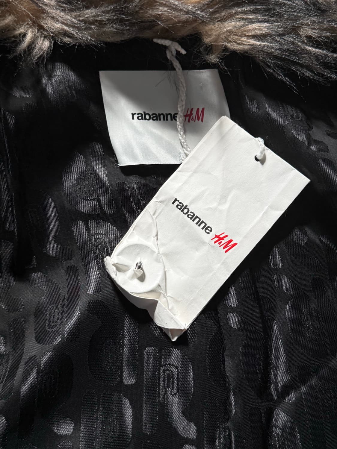 H&M Paco Rabanne 파코 라반 퍼 자켓 L 상품이미지4