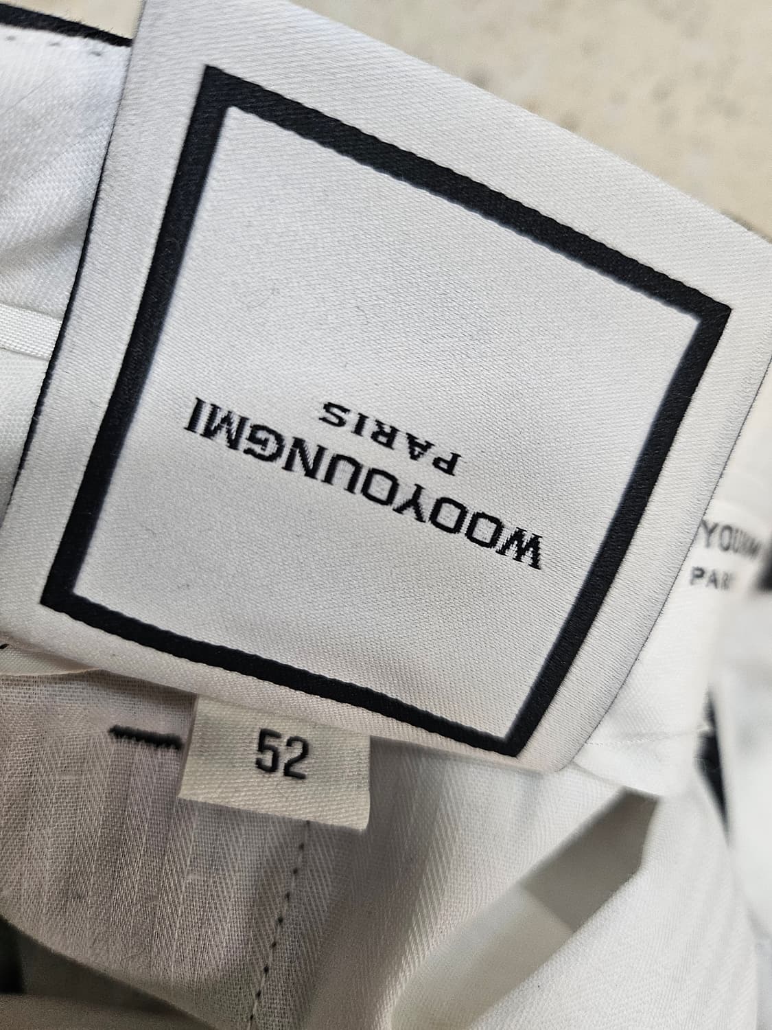 우영미 블랙 남성 바지 52사이즈 상품이미지5