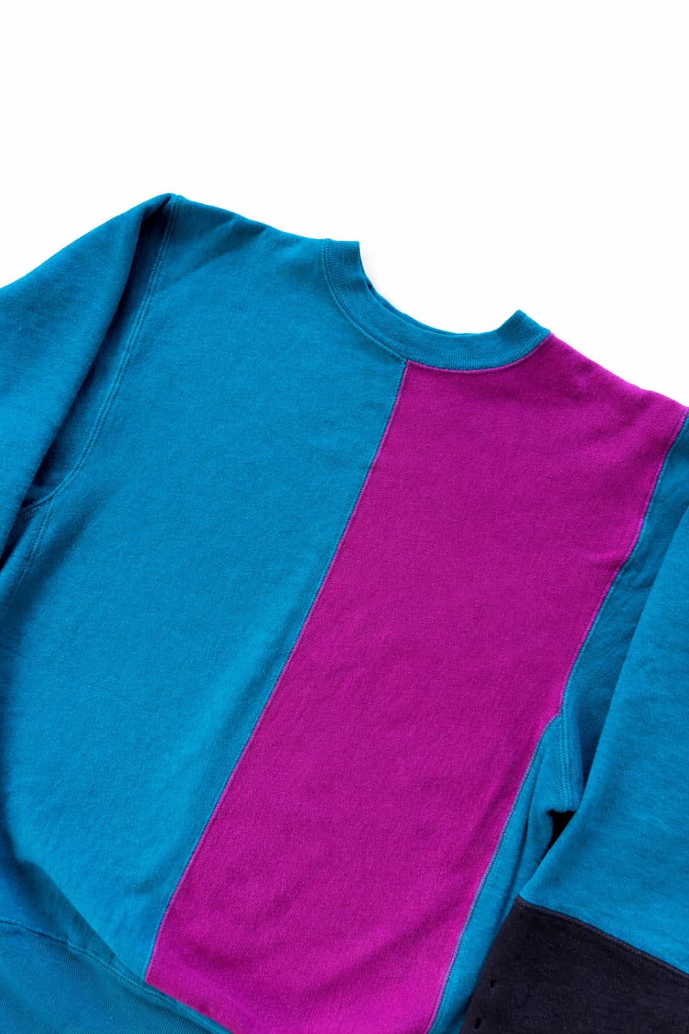 Rare 90s 챔피온 컬러 블럭 리버스위브 스웻셔츠 L 상품이미지2