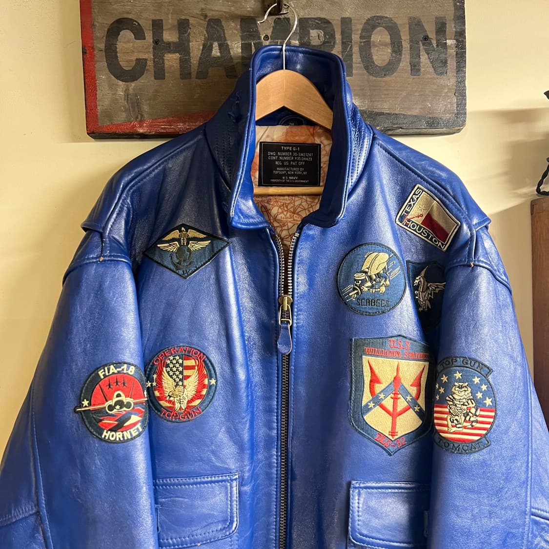 Top Gun Style G-1 Leather Flight Jacket 상품이미지2