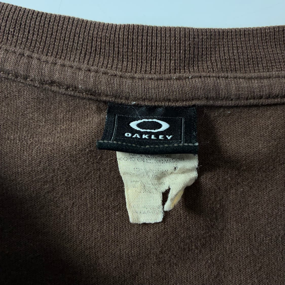 Oakely  오클리 90,s 코튼 아카이브 써클 브라운 반팔 티셔츠   상품이미지4