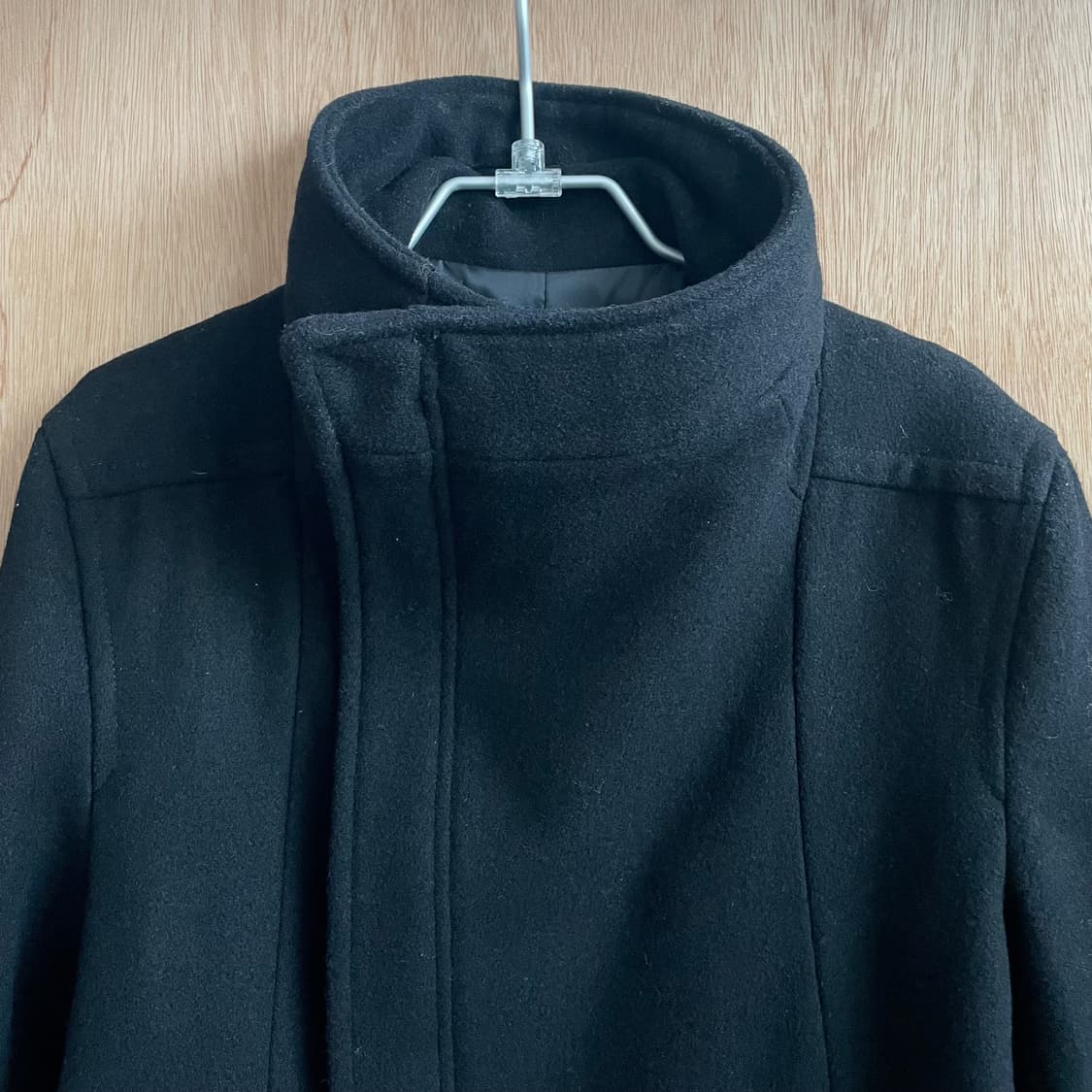 Schlüssel 사선 집업 하이넥 코트 상품이미지7