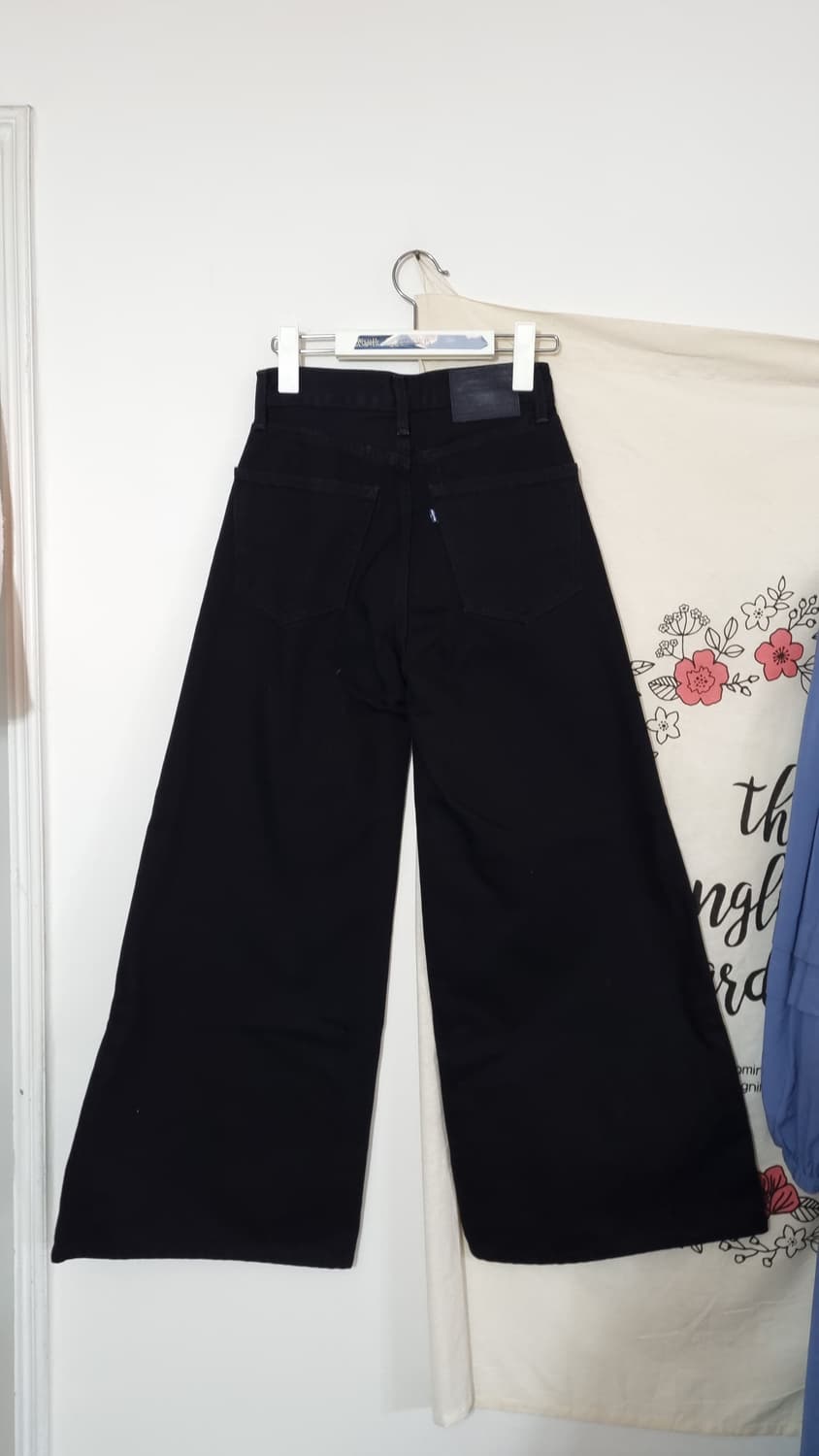 LEVI'S 뉴 풀 플레어 블랙 데님 팬츠 24 상품이미지3