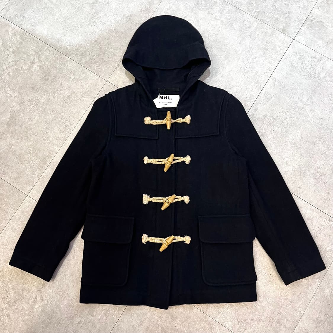 MHL 마가렛호웰 울 후드 더플코트 상품이미지1