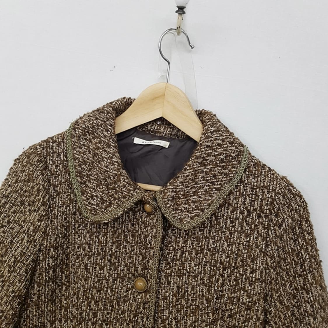 axes femme 울 믹스 하프코트 상품이미지2