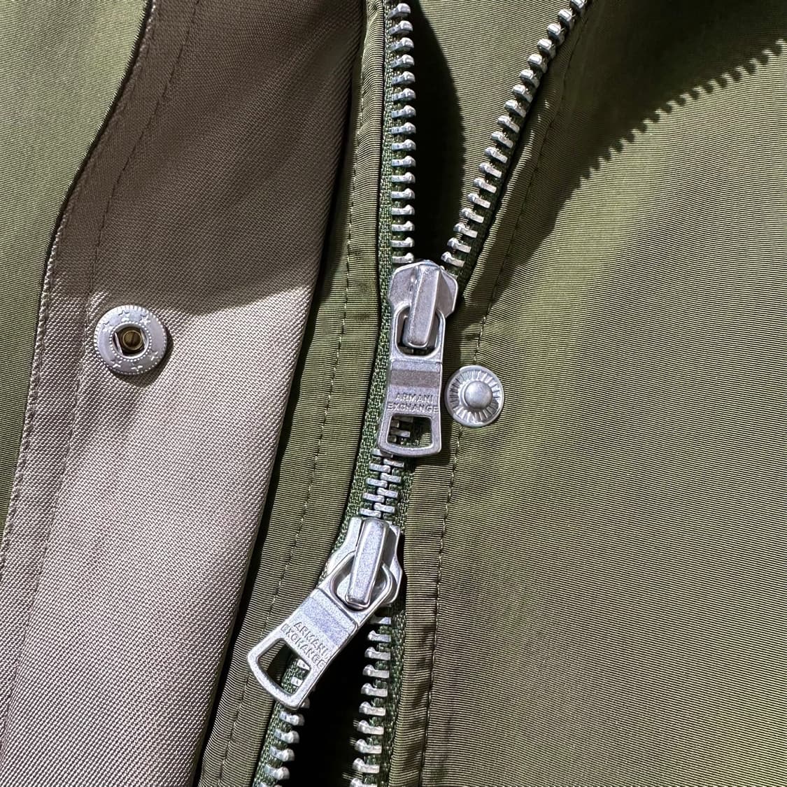 아르마니 익스체인지 투톤 드로스트링 웨이스트 쉬머 반팔 셔츠 자켓 상품이미지6