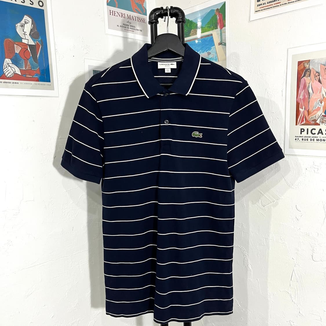 라코스테 로고 스트라이프 피케티 상품이미지1