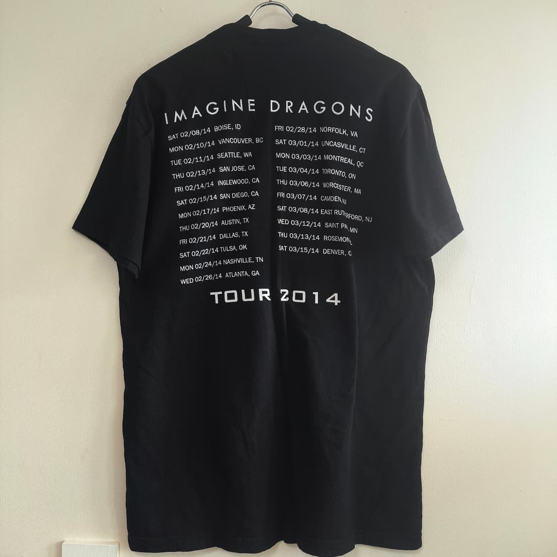 [L] Imagine Dragons 이매진 드래곤즈 14' 투어티 밴드티 상품이미지3