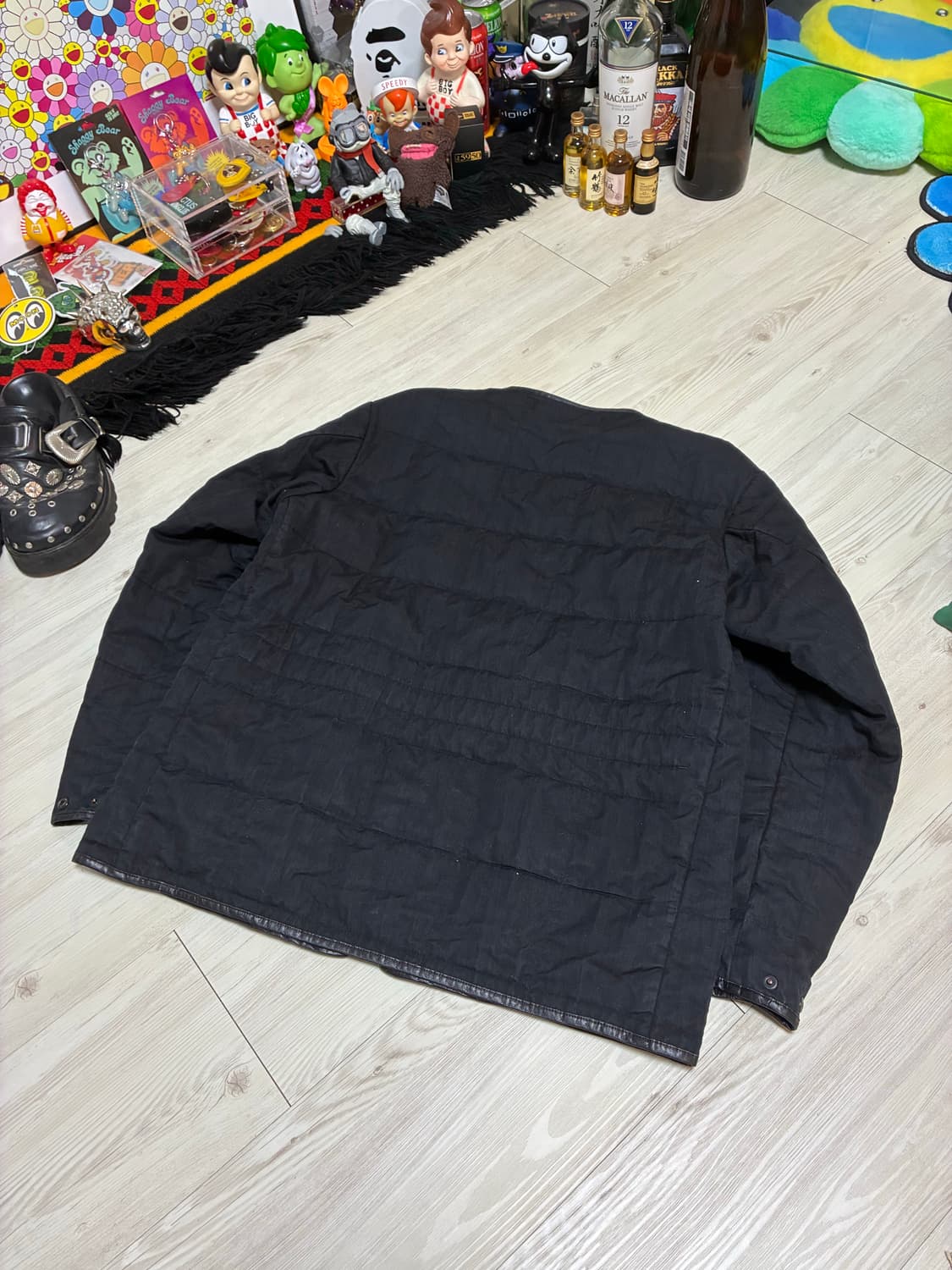 PHIGVEL 피그벨 클래식 퀼킹 노카라 자켓 상품이미지6