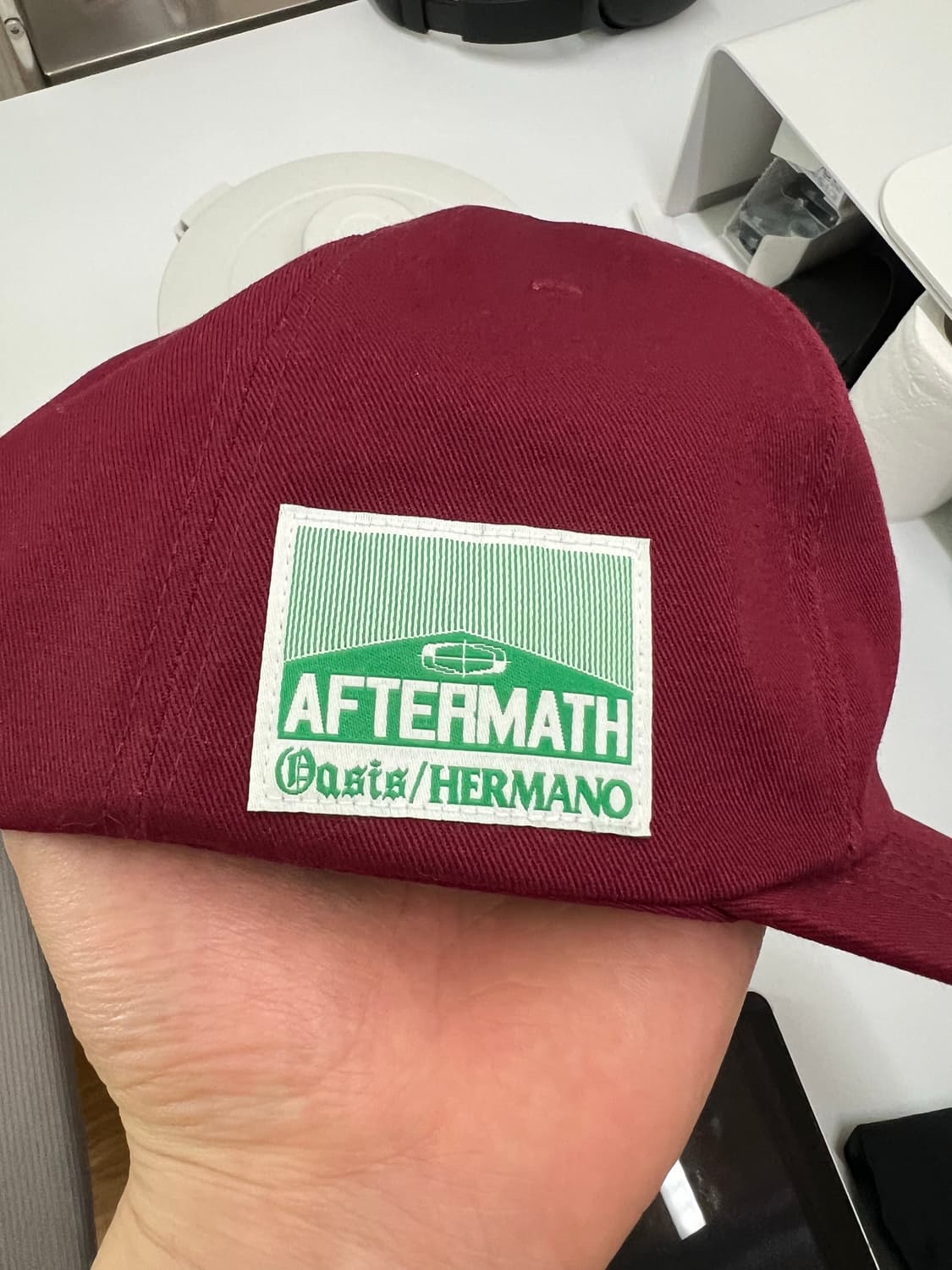애프터매스 ATM LOGO BALL CAP [BURGUNDY] 상품이미지4