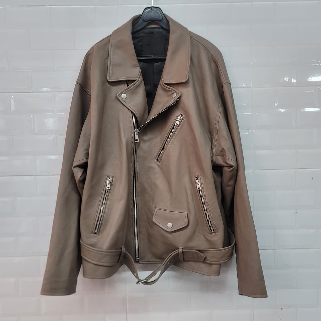 플라스크 양가죽 라이더자켓 상품이미지1