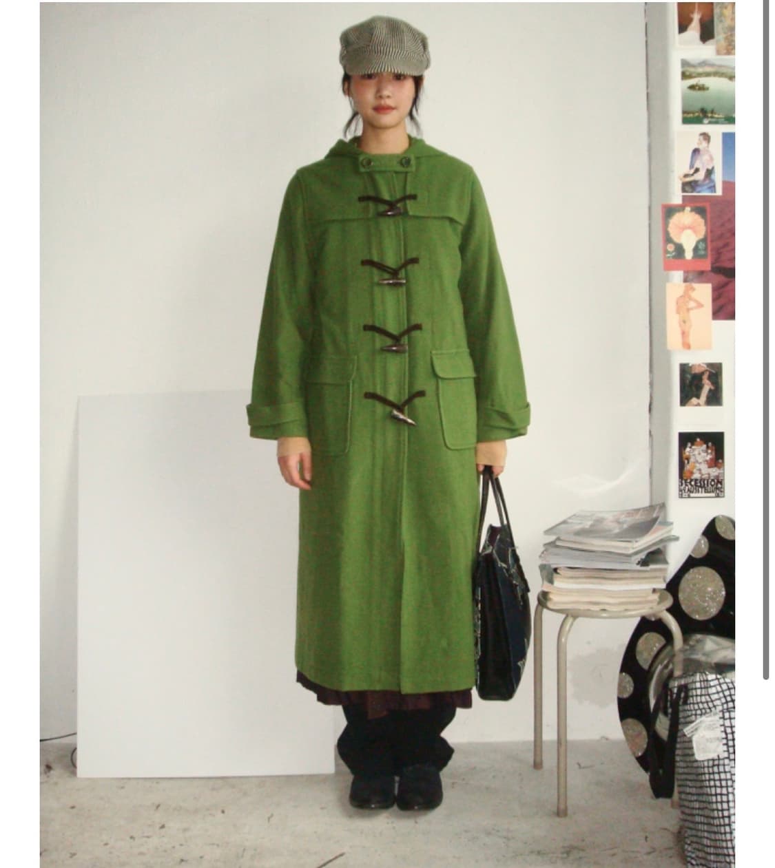 Vintage duffle coat green 상품이미지1