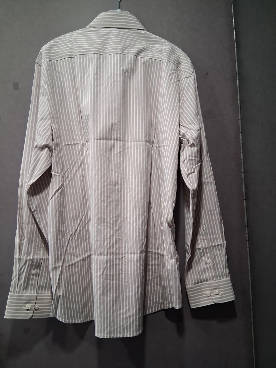 카라 셔츠 스트라이프 베이지 새상품 상품이미지5