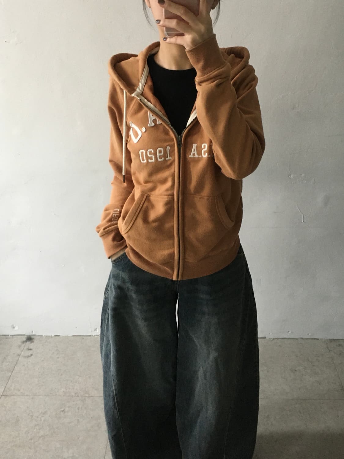 후아유 스펠 후드집업 상품이미지1