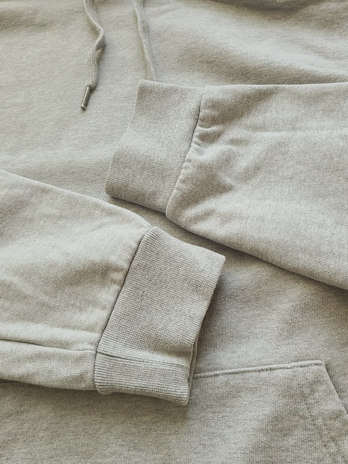 [S] 퍼스널팩 프리미엄 솔리드 후드티 오버핏 멜란지 그레이 판매 상품이미지3