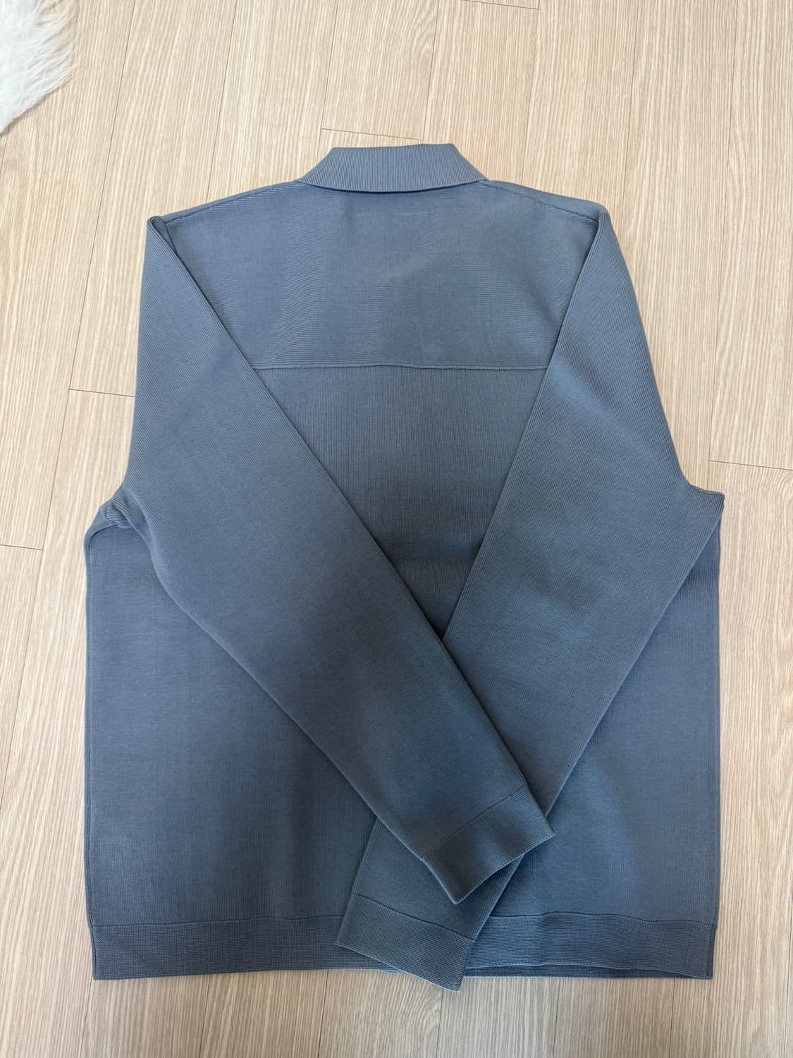 cos 니티드 코튼 자켓 가디건 스틸블루 s 상품이미지3