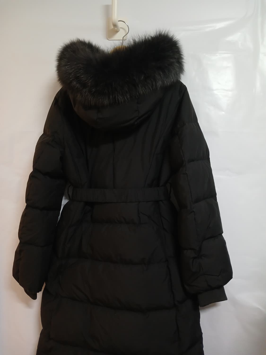 (실측55,90,날씬66)나이스클랍 사가폭스퍼 벨티드 다운롱패딩 상품이미지5