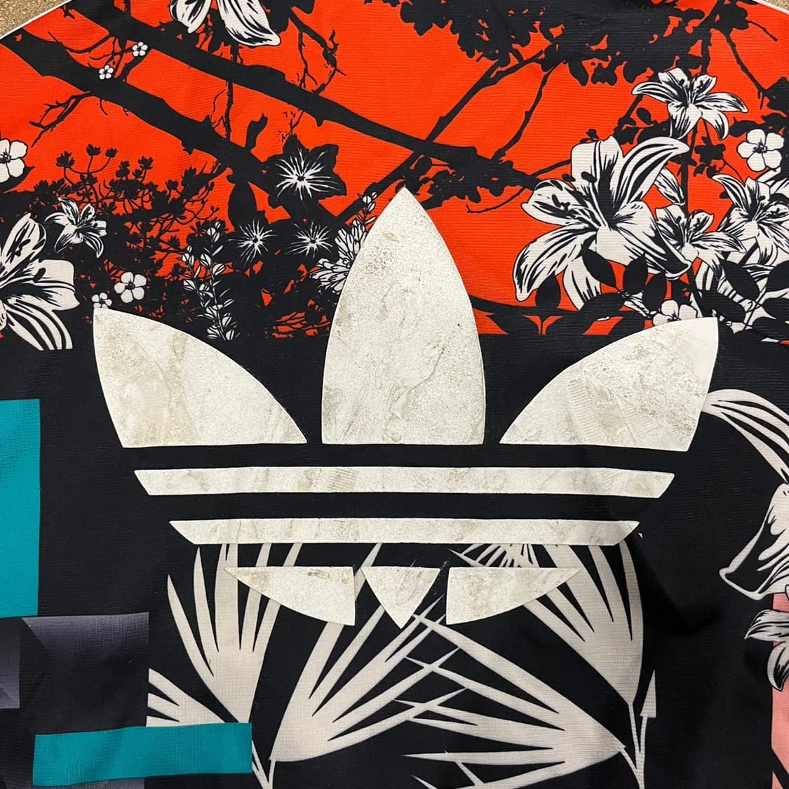 [정품/85] 아디다스 플라워 패턴 후드 져지 트랙탑 b18 상품이미지7