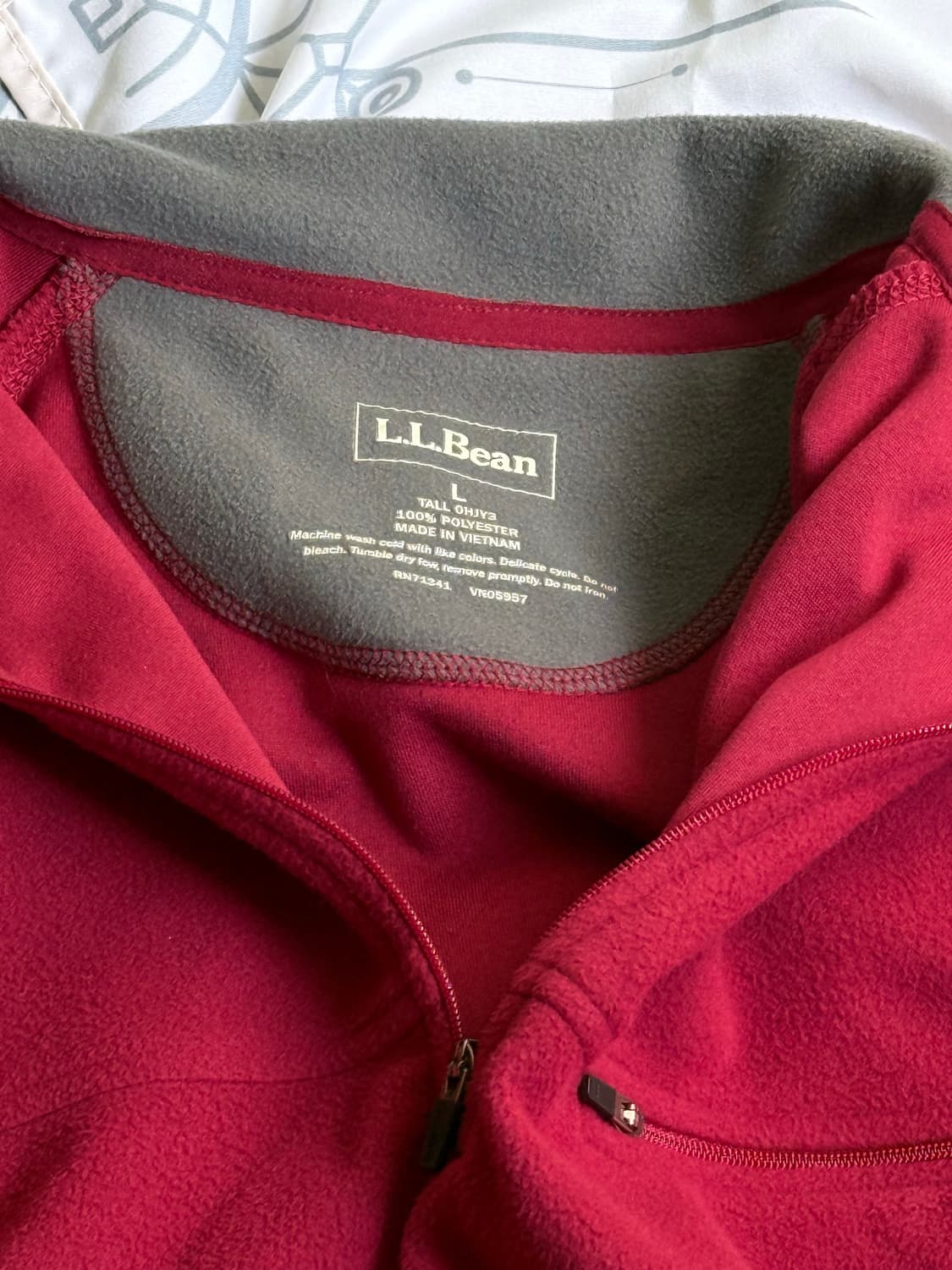 엘엘빈 1/4 지퍼 후리스 상품이미지2