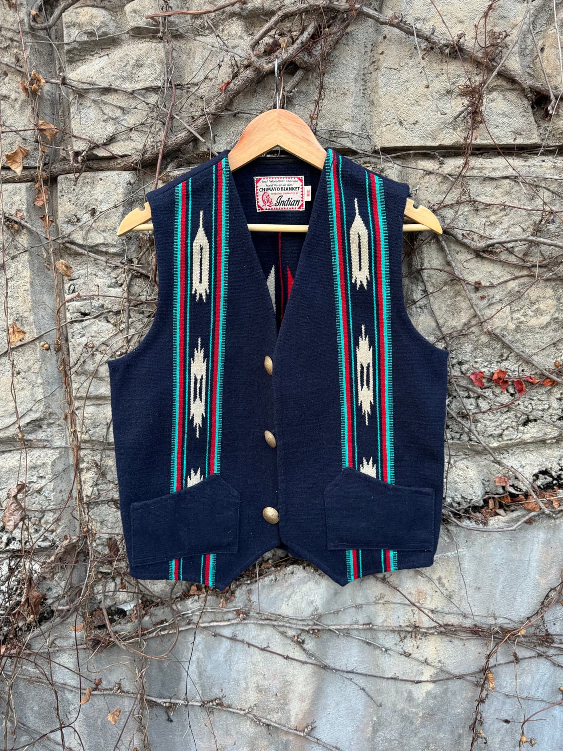 인디언 모터사이클 오르테가 치마요 베스트 나바호 웨스턴 조끼 38 상품이미지1