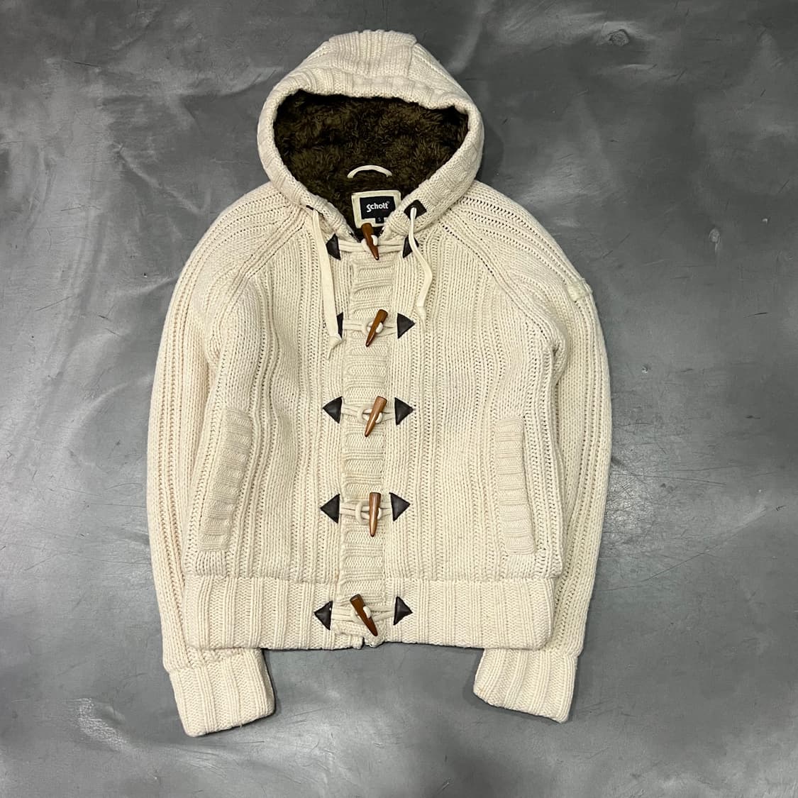  쇼트 더플 후드 가디건 y14745 상품이미지1