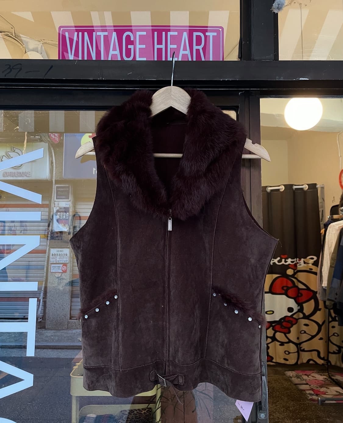 브라운 스웨이드 퍼자켓 [무배] 상품이미지4