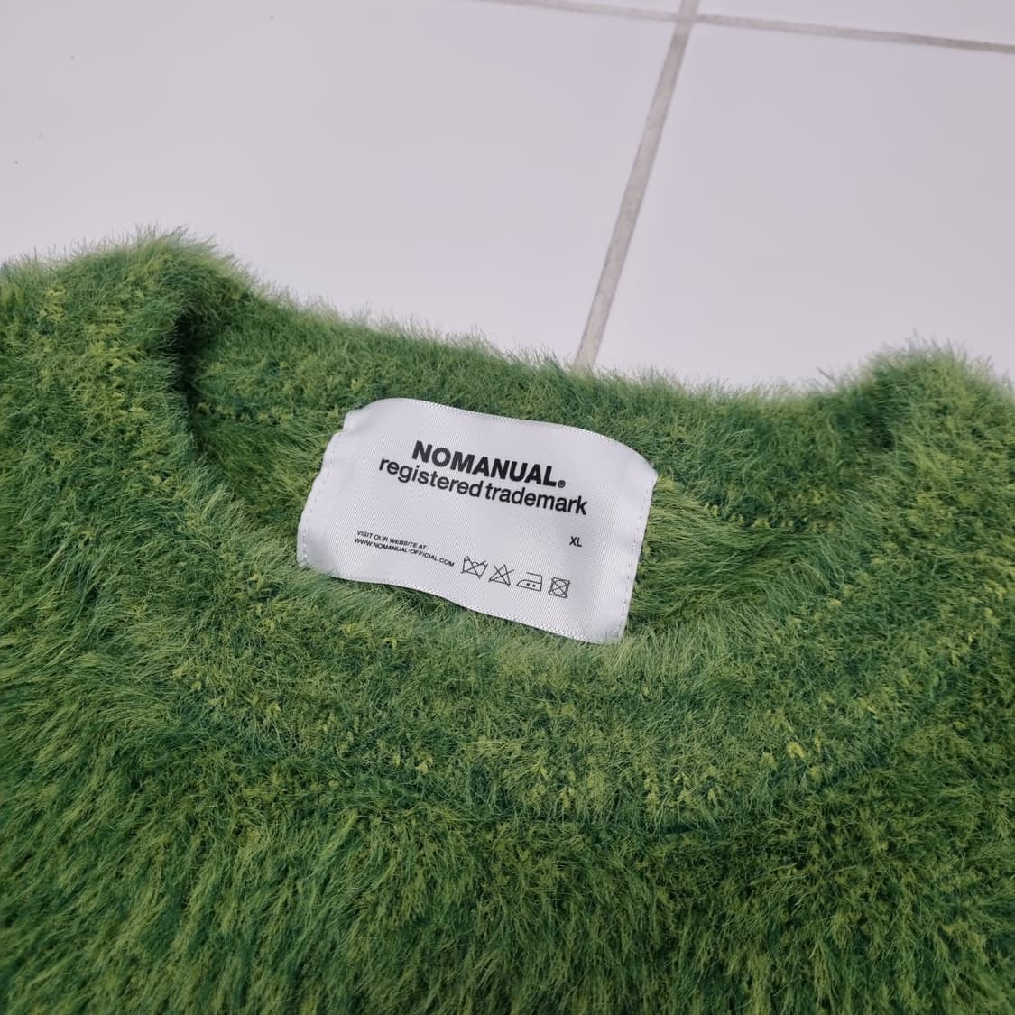 노메뉴얼 헤어리 크롭 니트 - XL 상품이미지4