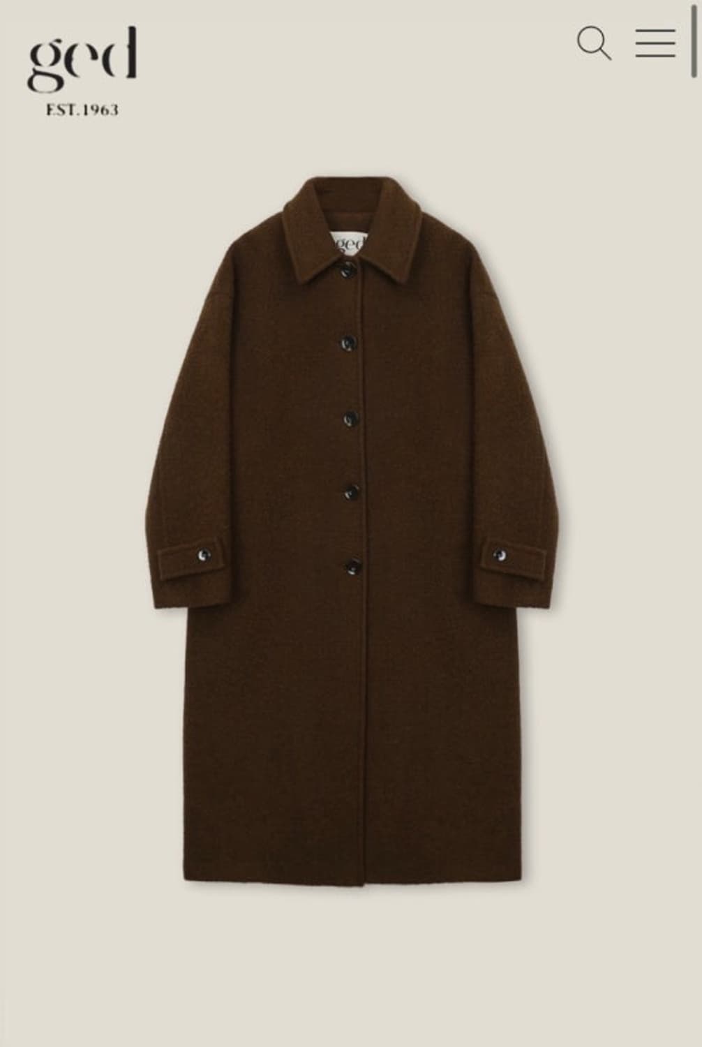게드 샵게드 베어 롱코트 (ged) 상품이미지1