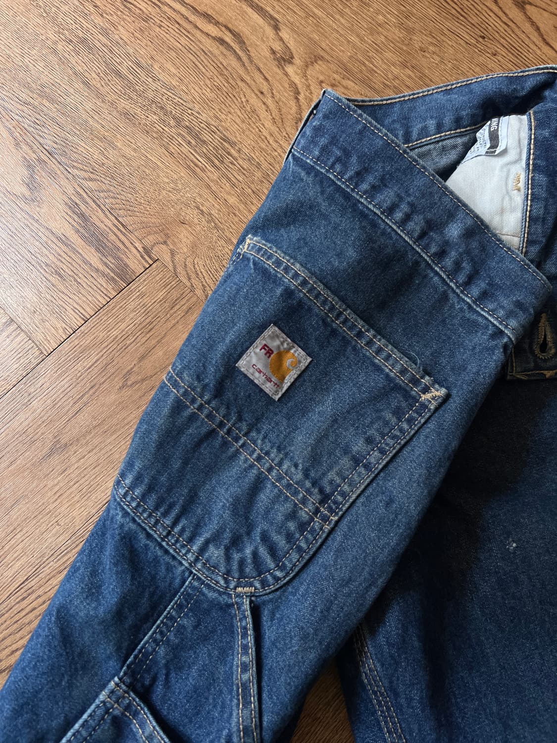 [31]칼하트FR USA 진청 싱글니 카펜터 워크 데님 팬츠 상품이미지4