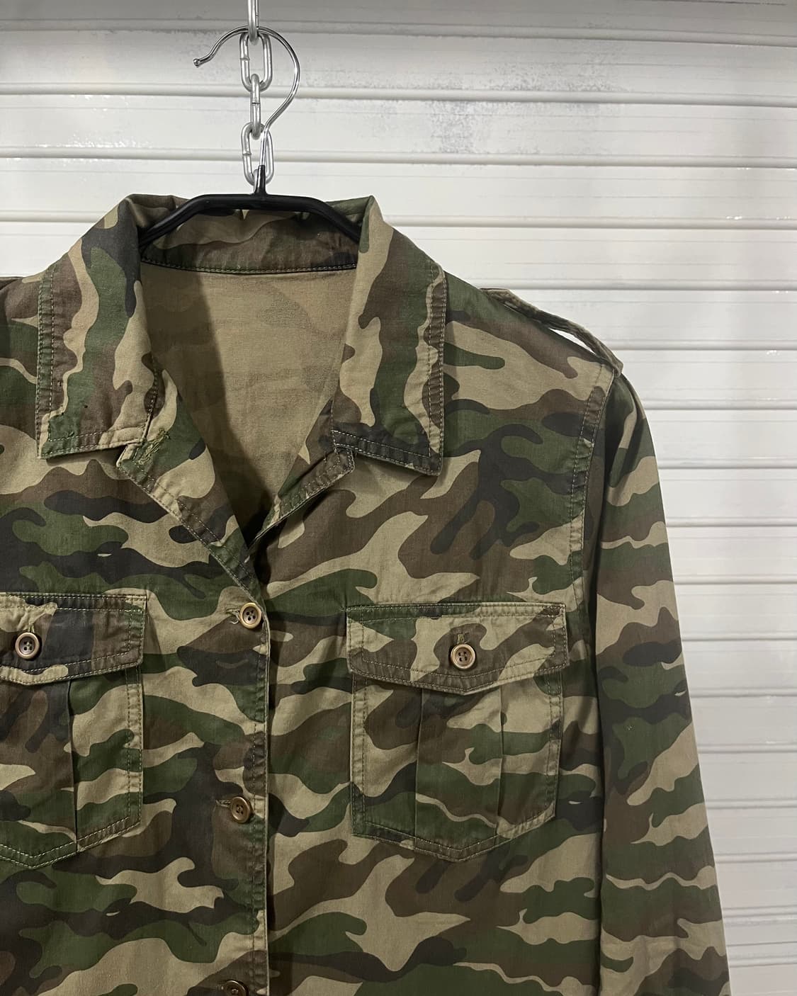 vtg woodland camo shirt 상품이미지6