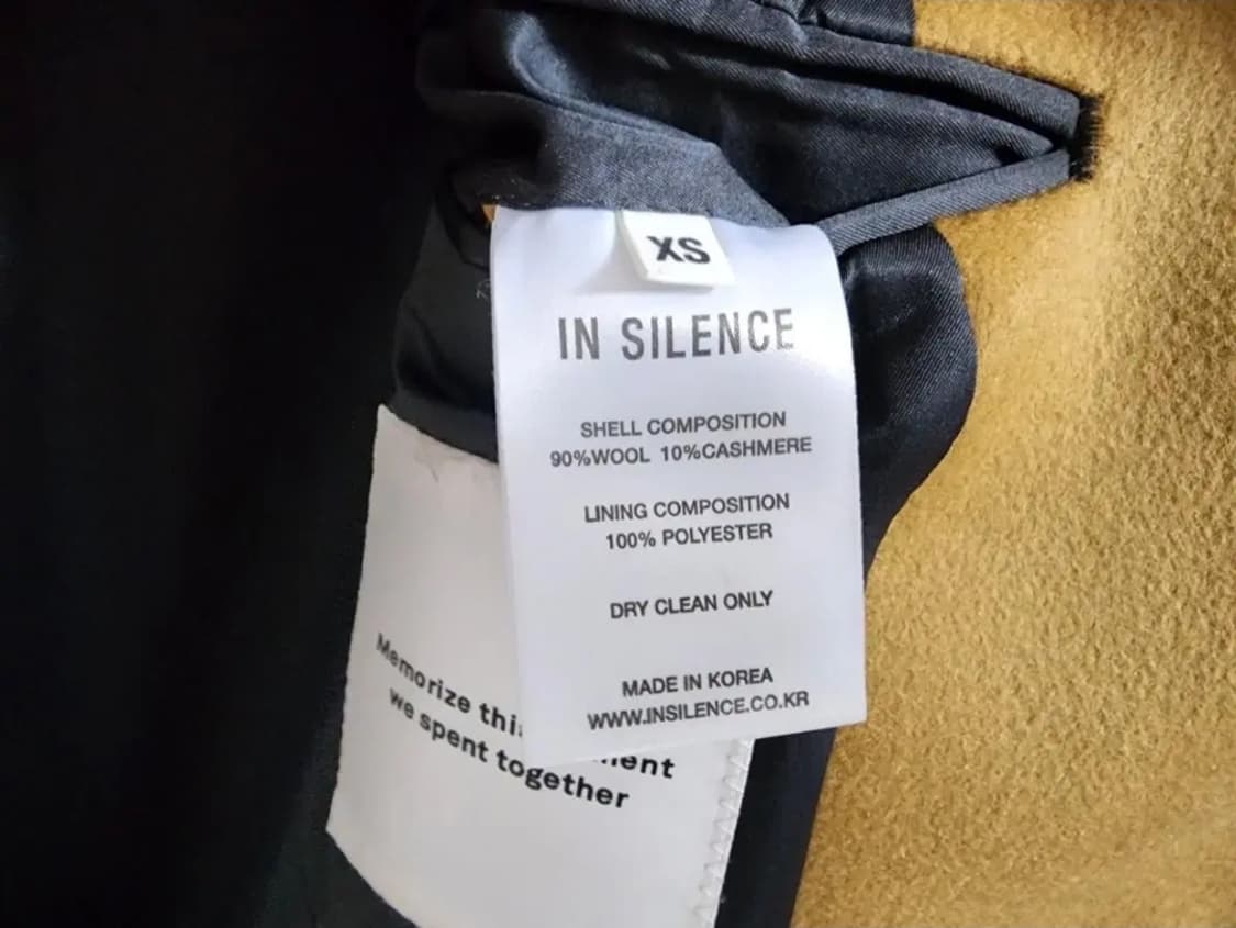 (XS)인사일런스 솔리스트 캐시미어 혼방 코트 상품이미지8