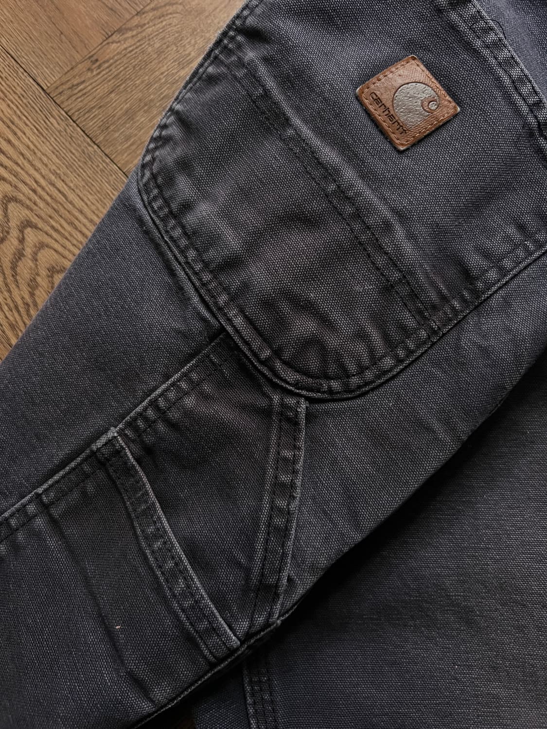 [31]칼하트 USA 빈티지 페이딩 미드나잇 네이비 싱글니 워크 팬츠 상품이미지8