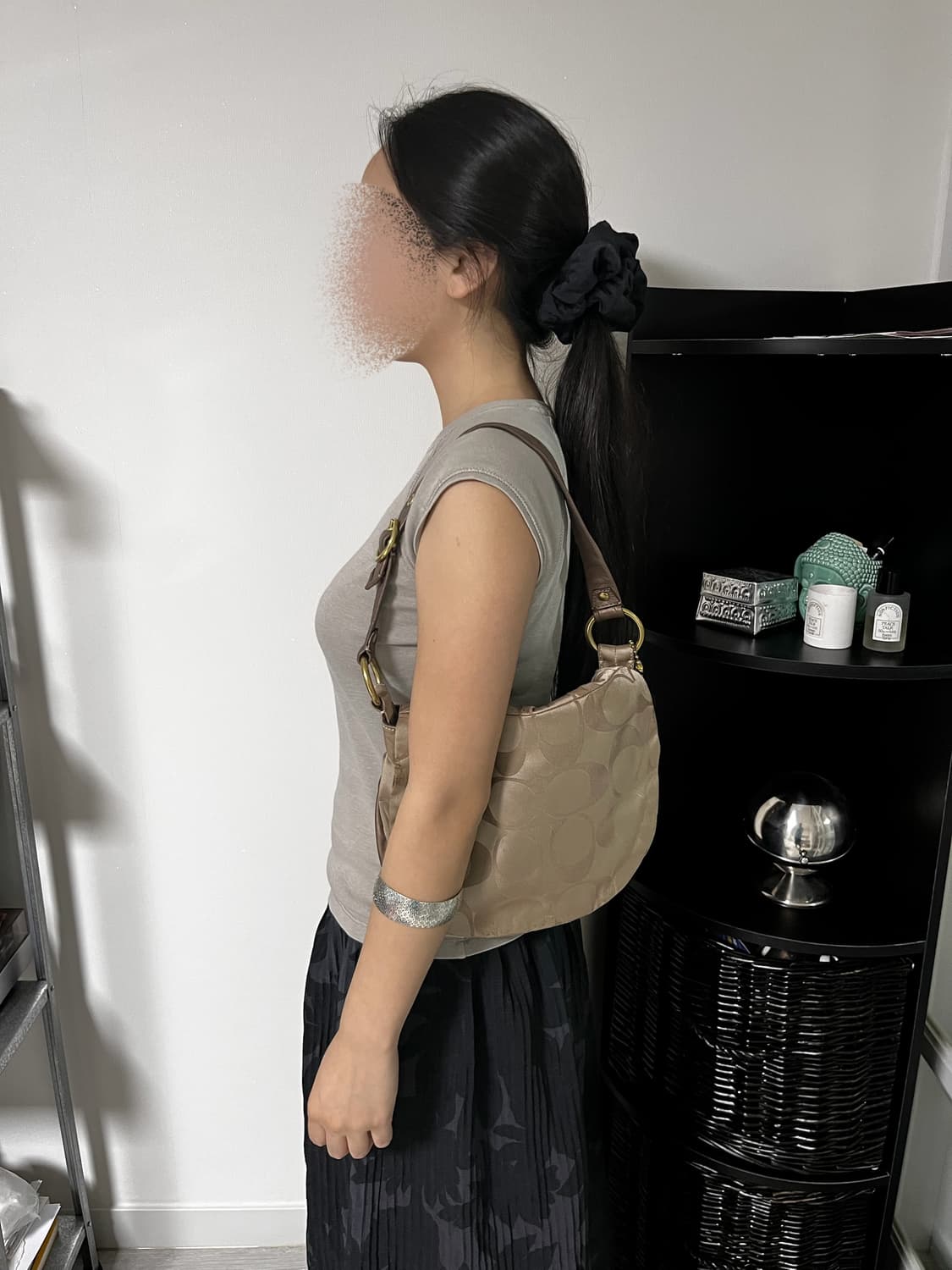 코치 COACH vintage brown monogram hobo bag 상품이미지3