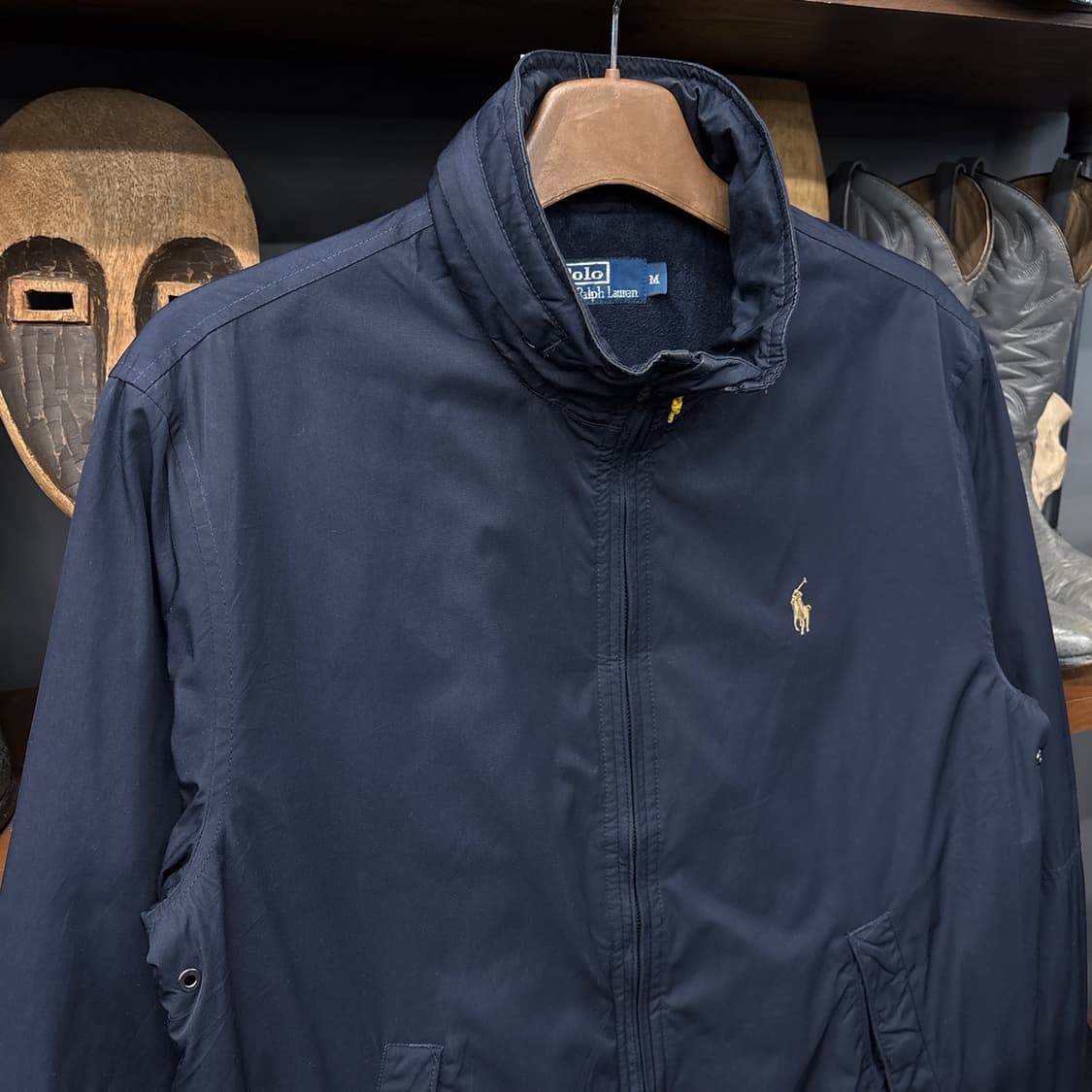 90s 폴로 랄프로렌 플리스 라이닝 페리자켓 샴페인 포니 N624 상품이미지3