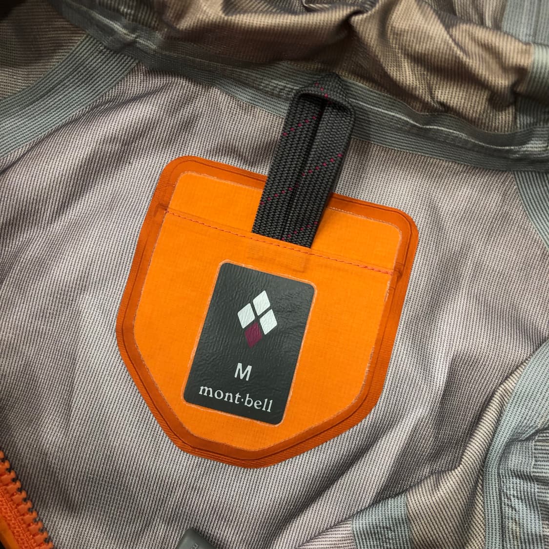 M 몽벨 오렌지 나일론 바람막이 마운틴 자켓 상품이미지5